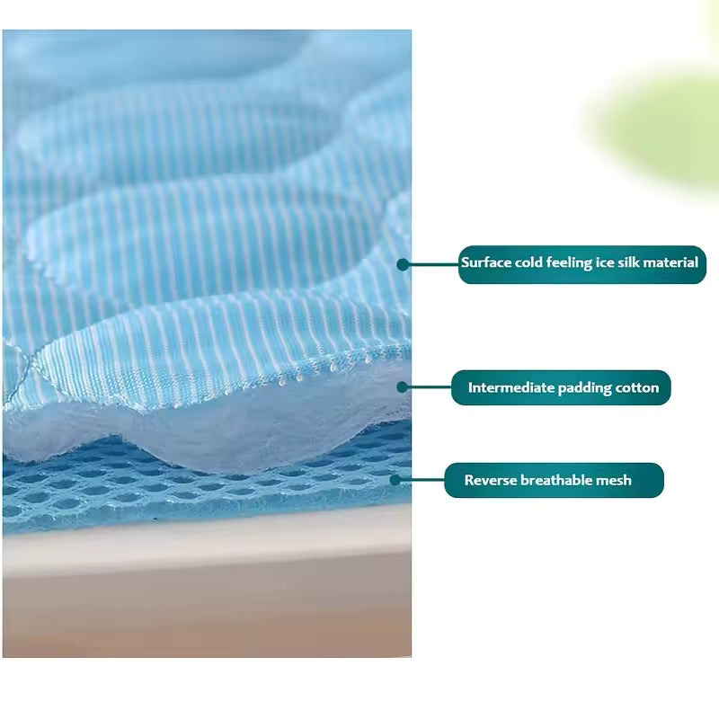 Dog & Cat Cooling Mat - Summer Pet Bed Pad for Small to Large Pets