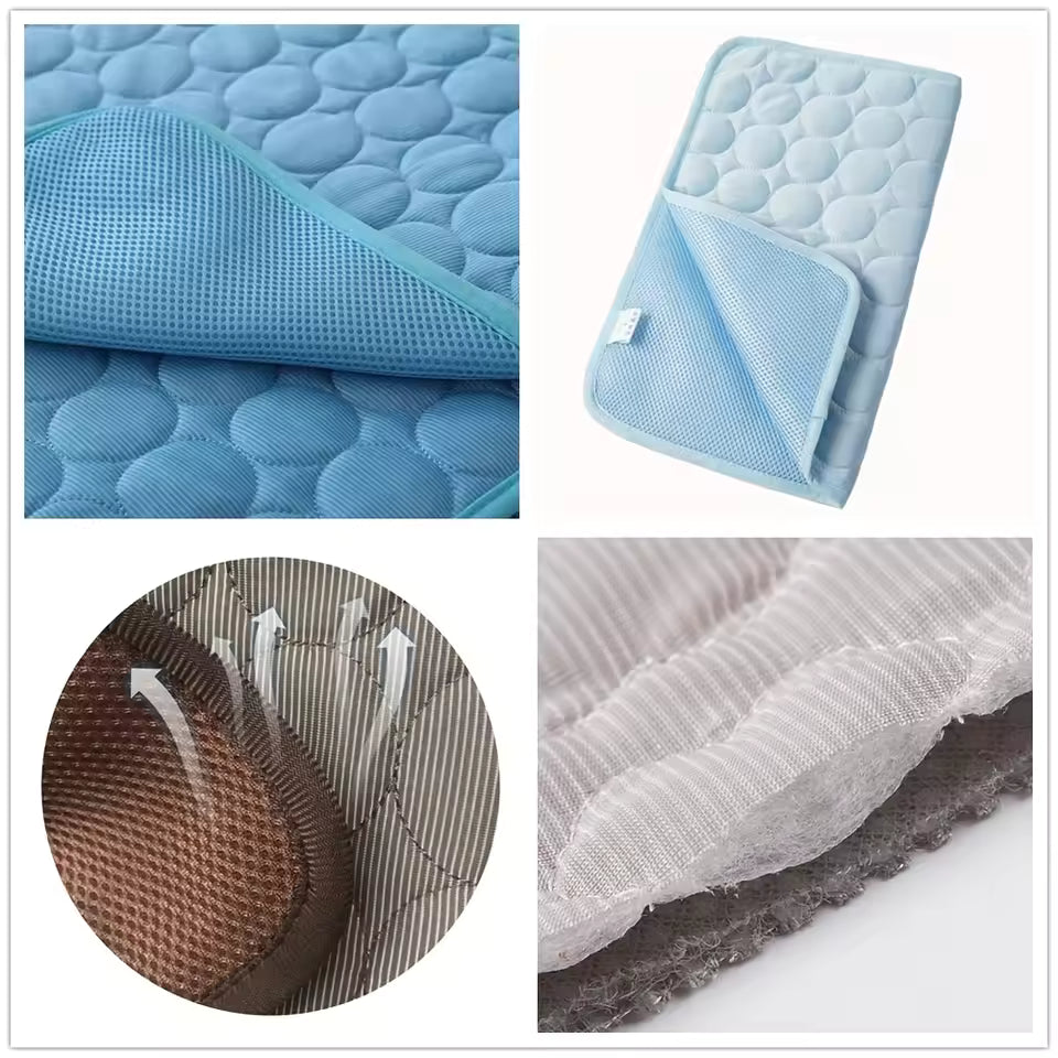 Dog & Cat Cooling Mat - Summer Pet Bed Pad for Small to Large Pets