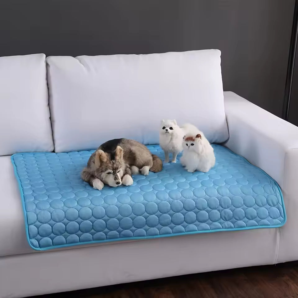 Dog & Cat Cooling Mat - Summer Pet Bed Pad for Small to Large Pets