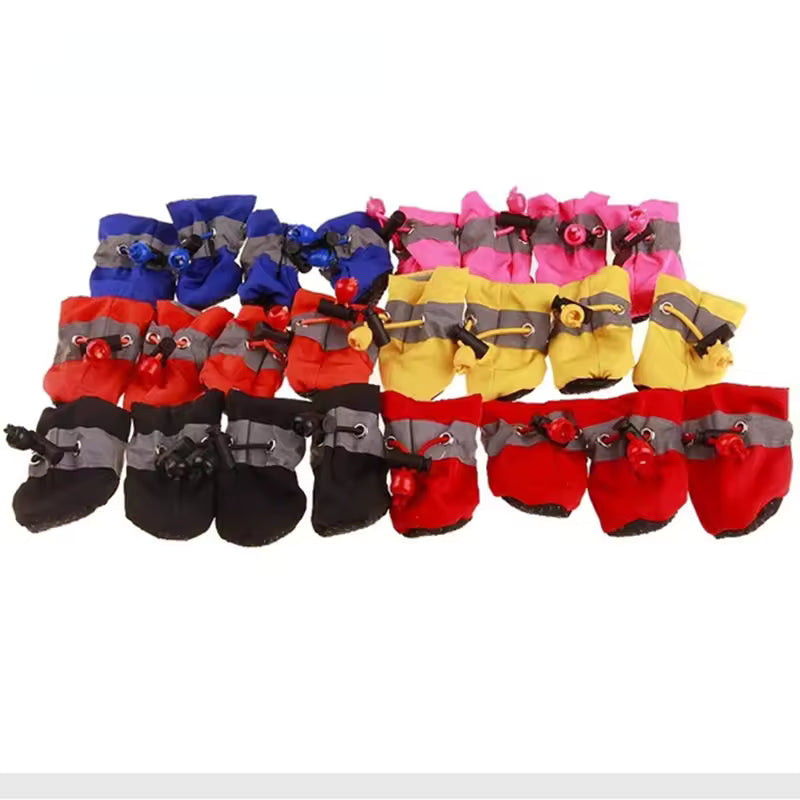 Waterproof Dog Rain Boots - Anti-Slip Paw Protection, Set of 4