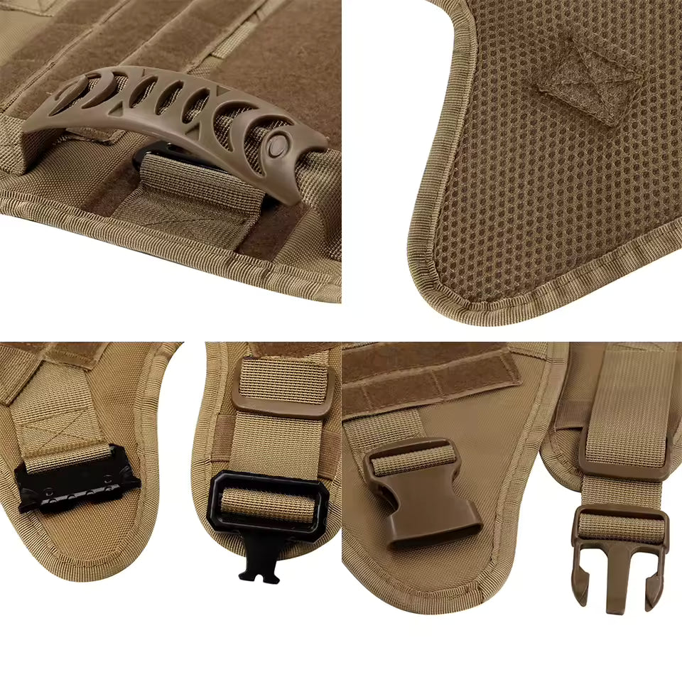 Large Dog Harness & Leash Set - No-Pull Training Walking Vest for Medium-Large Dogs