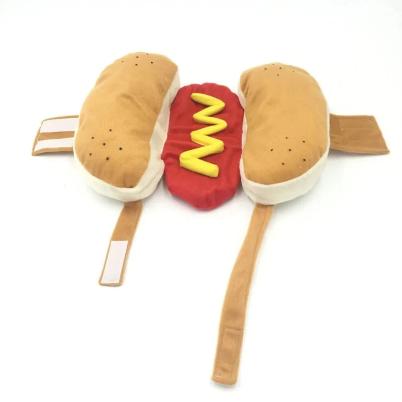 Hot Dog Costume for Dogs - Funny Halloween Pet Outfit