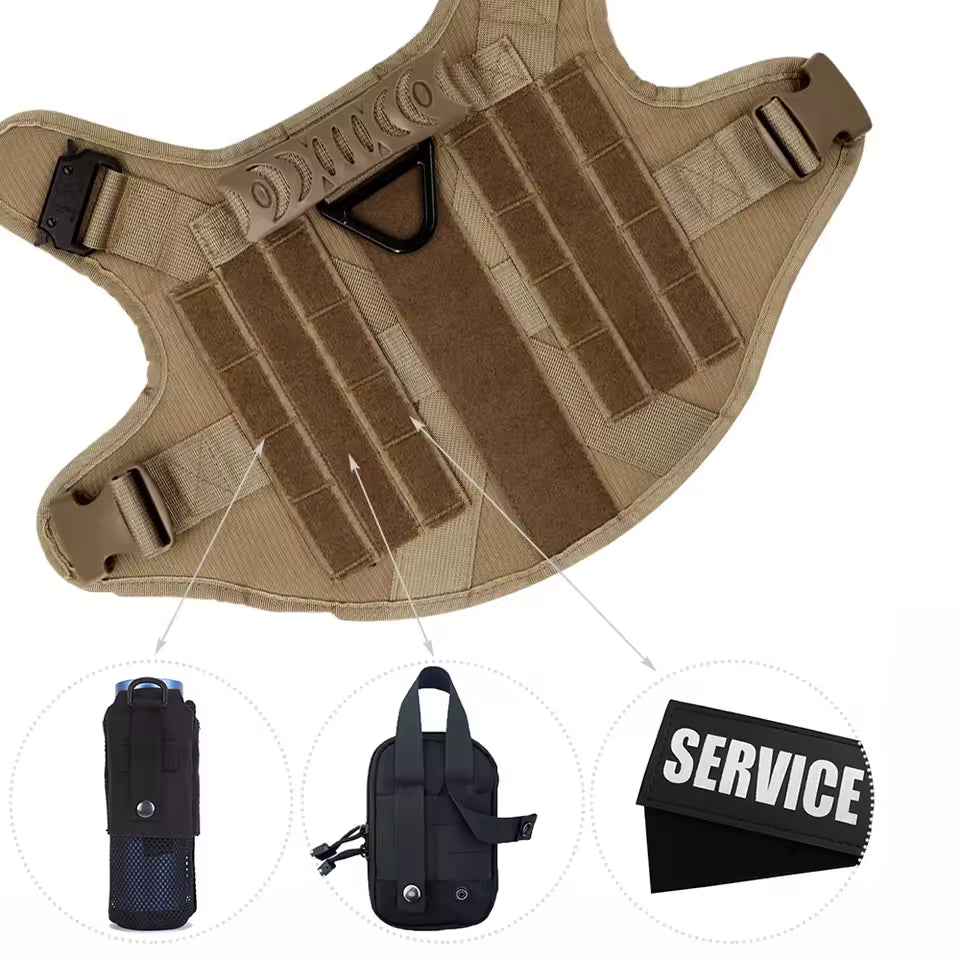 Large Dog Harness & Leash Set - No-Pull Training Walking Vest for Medium-Large Dogs