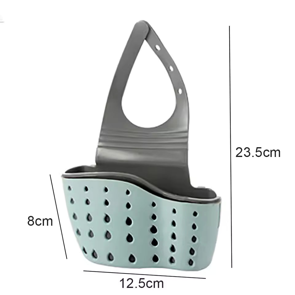 Adjustable Kitchen Sink Caddy - Sponge & Soap Holder Drain Basket