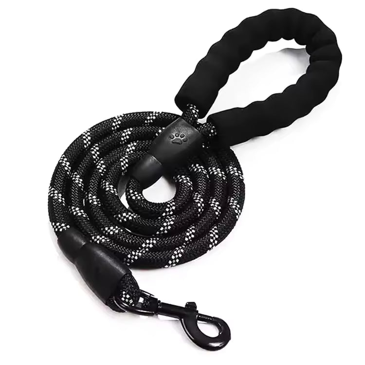 Reflective Dog Leash - Heavy-Duty Nylon Leash for Small to Large Dogs