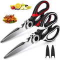 Heavy Duty Stainless Steel Kitchen Scissors - Multipurpose Cutting Shears