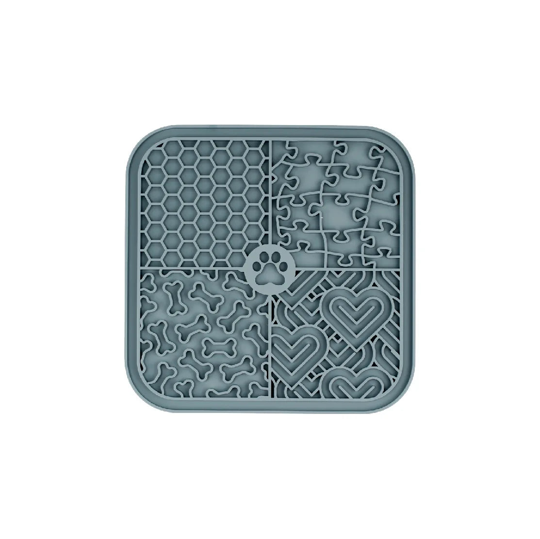 Silicone Slow Feeder Licking Mat - Anxiety Relief Bathing Mat for Dogs & Cats