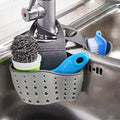 Adjustable Kitchen Sink Caddy - Sponge & Soap Holder Drain Basket