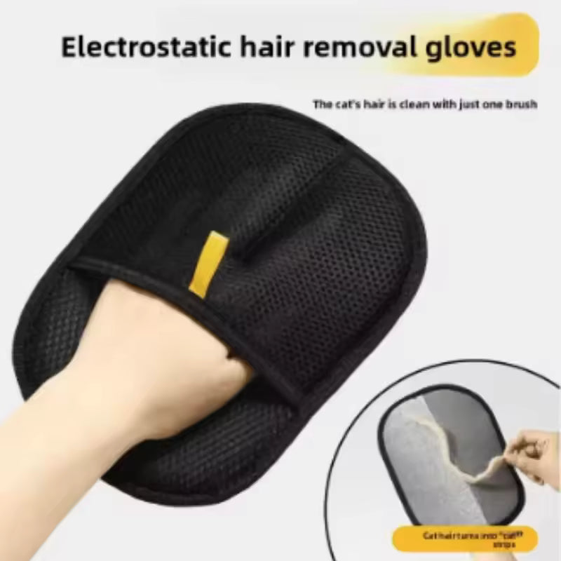 Pet Deshedding Gloves - Hair Remover Grooming Glove for Dogs & Cats