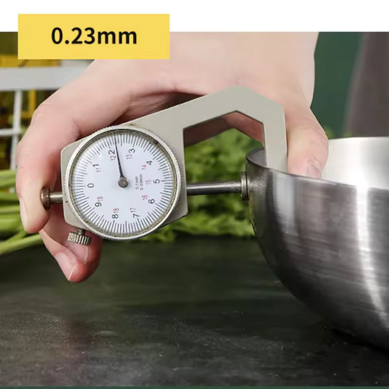 304 Stainless Steel Frying Pan - Non-Stick, Uncoated for Gas & Induction