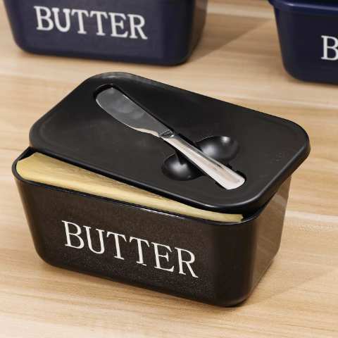 Sealed Butter Container with Stainless Steel Knife