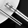 316 Stainless Steel Laser-Engraved Chopsticks