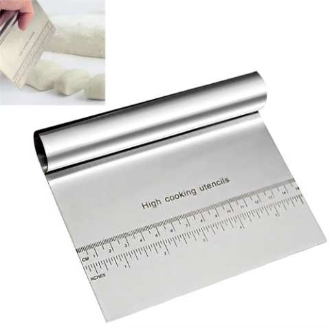 Stainless Steel Dough Scraper with Measuring Scale
