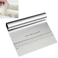 Stainless Steel Dough Scraper with Measuring Scale