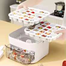 50-Cube Ice Cube Maker with Easy-Press Lid