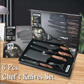 6-Piece Stainless Steel Kitchen Knife Set