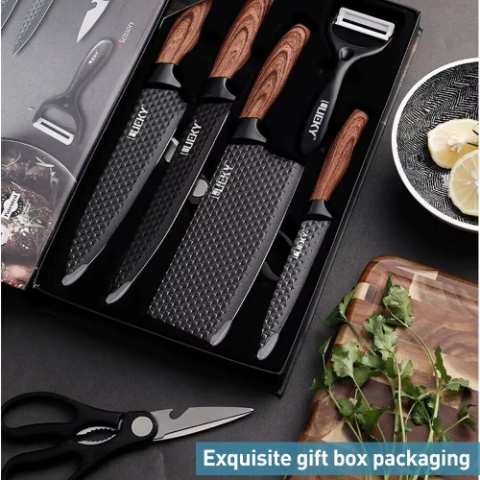 6-Piece Stainless Steel Kitchen Knife Set