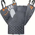 Waterproof Pet Car Seat Cover - Dog Hammock with Mesh Window for Rear Seat