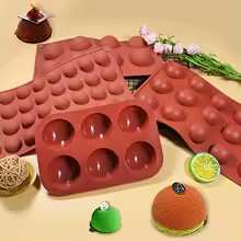 Semi-Sphere Silicone Baking Mold